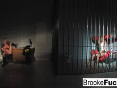 Watch Brooke Banner be both the Cop and the Inmate
