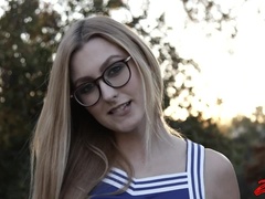 Blonde Cheerleader Alexa Grace Gets Her Wet Pussy Fucked