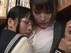 Japanese Schoolgirl Seduced Teacher in Library