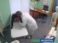 FakeHospital Spy cameras in medics office grips teenagers mummies creampies
