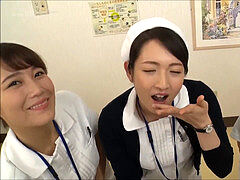 Nurses Collect jelly by inhaling it Out