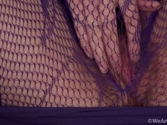 Kate Anne's Purple Getup: Big Tits & Hairy Vixen