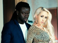 Big black lover is having fun with a white angel Christina Shine