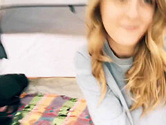 whorey youthfull Camper pokes Friend Hard After Hike POV - Molly Pills - 1080p
