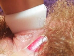 Extreme close up big clit orgasm intense clitoris stimulation HD POV squirting pussy