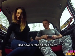 Female Fake Taxi (FakeHub): Studs cock makes toned driver cum