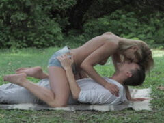 Ass pounding outdoor picnic