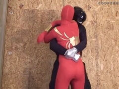 Superheroine humiliated and degraded in kinky cosplay scene