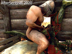 Skyrim: Geared Guards and a Scalie fondle