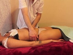 Sensual massage turns into hardcore sex with petite Asian teen Viva Athena