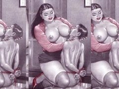 Røvslikning, Store smukke kvinder, Trældom, Buttet, Ansigt sidde, Naturlige bryster, Orgasme, Vintage