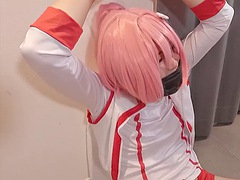 Uma musume, Haru urara eating carrot in the ass, vibrator on the cock Asian female cosplayer part.9