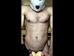 Dominant DADDY in a balaclava FUCKS his SLAVE and cums in your MOUTH! Dirty talk! Humiliation!