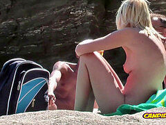 Beach COuples voyeur scenes spycam