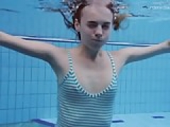 Anna Netrebko underweight little teen underwater