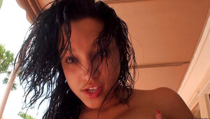 Big boobed brunette Abella Anderson gets rammed in POV