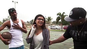 Busty whore Mia Khalifa fucked by Rico Strong and his friend