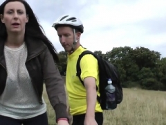 Old british milf doggystyled by cyclist