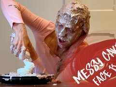 Messy Cake Face Ii (wam Sploshing Cake)