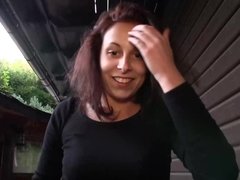 Antonia Sainz fucks & swallows stranger's cum outdoors for a lot of money