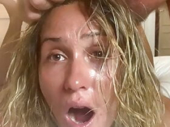 Rough Sex with Rolling eyes in a Luxury Hotel with final epic Ejaculation on her back
