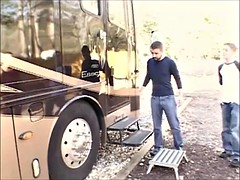 hunk fucked in a decent ride handymen trailer.pt.1