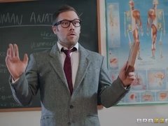 Crazy student fucks biology teacher during anatomy class