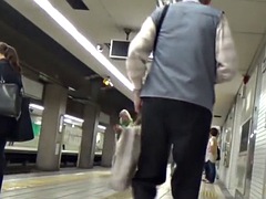 Japanese ladies recorded pissing in a public toilet
