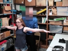 Geek shoplifter girl gets punished with a sizeable cock