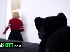 Beautiful Blonde Teenage Witch Puts A Spell On Her BF And Receives Hot Creampie In Her Pussy