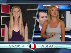 Naked News with hot shameless girls