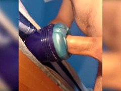 Alien Fleshlight with fucking Ejaculation contraction of the anus