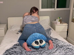 Farting on my plushie friend