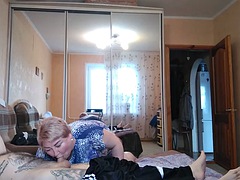 Mother in law gives blowjob then has sex in different positions 1