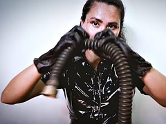 ASMR Gasmask and Gloves