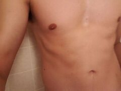 Hot Body Guy in the Shower Uncut