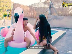 (Andreina De Luxe & Alberto Blanco) Big Booty Latina Gets Big Cock Near The Pool