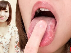 Mayu Unleashed: Wild Tongue, Intense Gaze