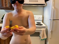 The chef with the perfect tits makes homemade jam! Naked in the kitchen Episode 63