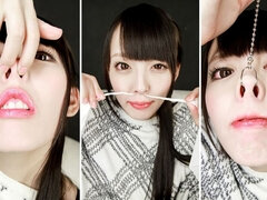 Domination POV of Ikumi Kuroki: Spit Spray, Nose, Sneeze with Crystal Runny Nose