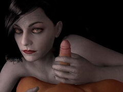 Alcina Dimitrescu gives a handjob in POV : Resident Evil Village 3D porn parody