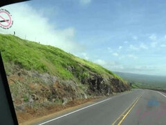 Ariel loves spending the day checking out the volcano, and the ocean.