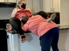 Hot Horny BBW Blonde MILF Realtor Flirts With Renter Client & Gets Doggystyle Creampie In Pussy