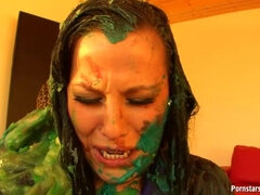 Eurobabes Wet And Messy Paint Party