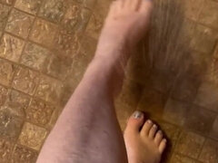 Shower Time with My Foots