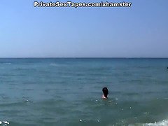 Public girlfriend fuck near the beach scene 1