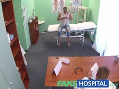 FakeHospital Doctor probes patients pussy with his cock