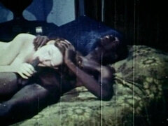 Her First Black Cock - retro interracial classic porn