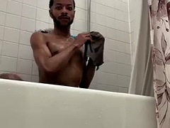 PrinceSleaze takes a shower in a bubble bath