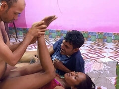 Hot Bengali Bikini Girl Having Romantic Hard Fuck with Two Guys a Girl Threesome